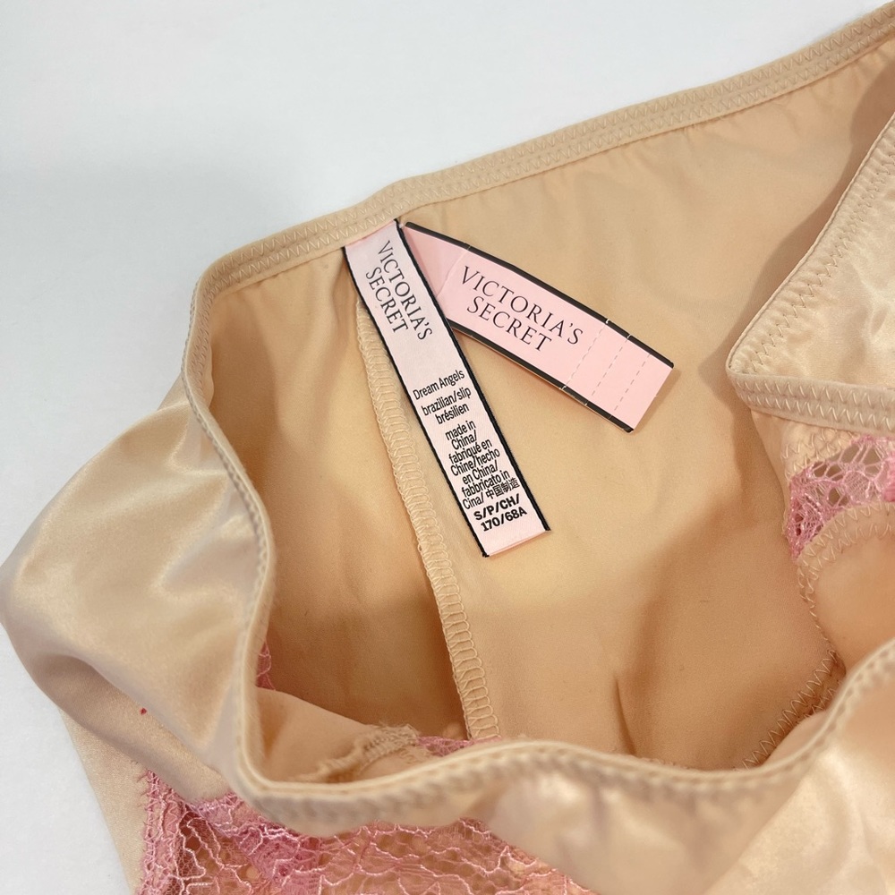 NWT Victoria Secret Nude Pink Lace High Waisted Underwear Panties - Picture 9 of 9